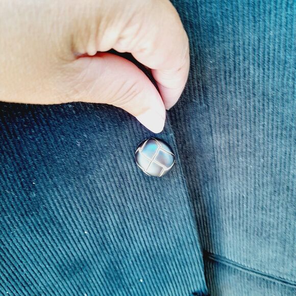 Chaps Blazer Brown Corduroy Solid Sport Coat Jacket Striped Lining sz: 4… - Picture 3 of 10